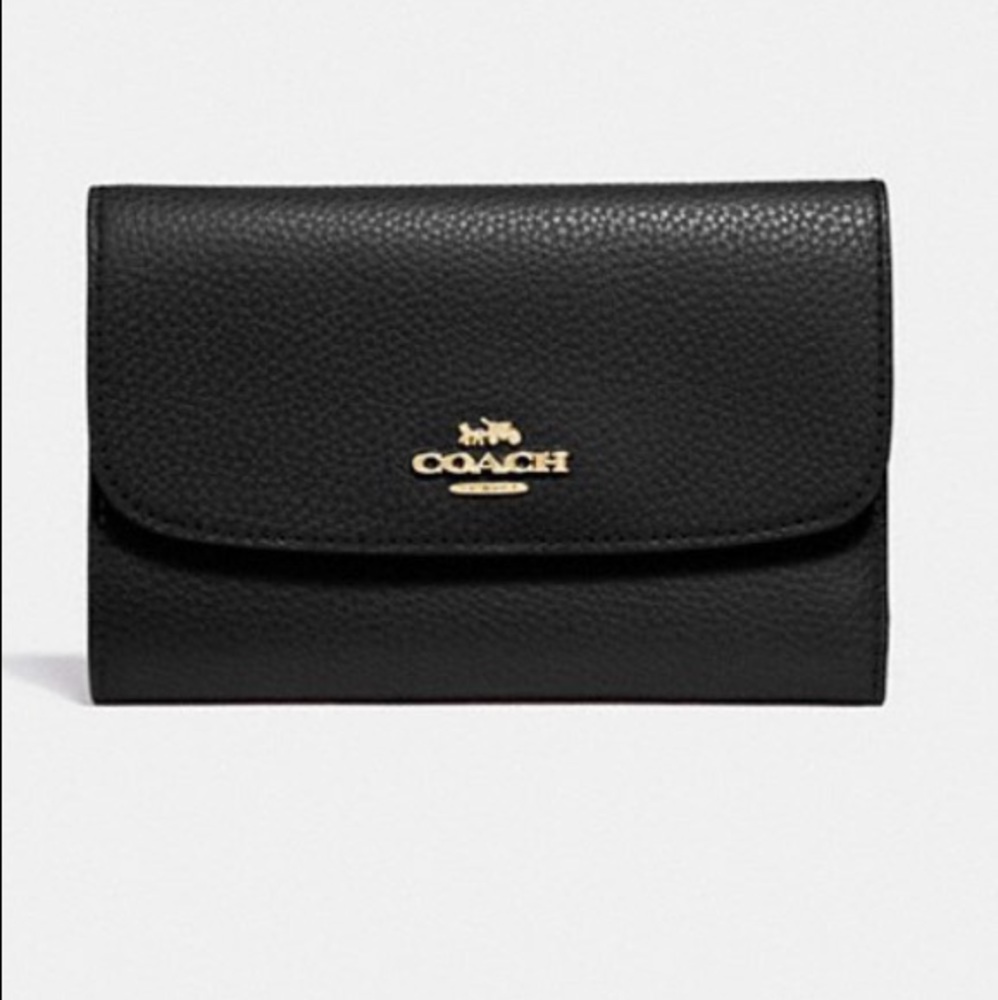 Coach Pebble Med Envelope Wallet